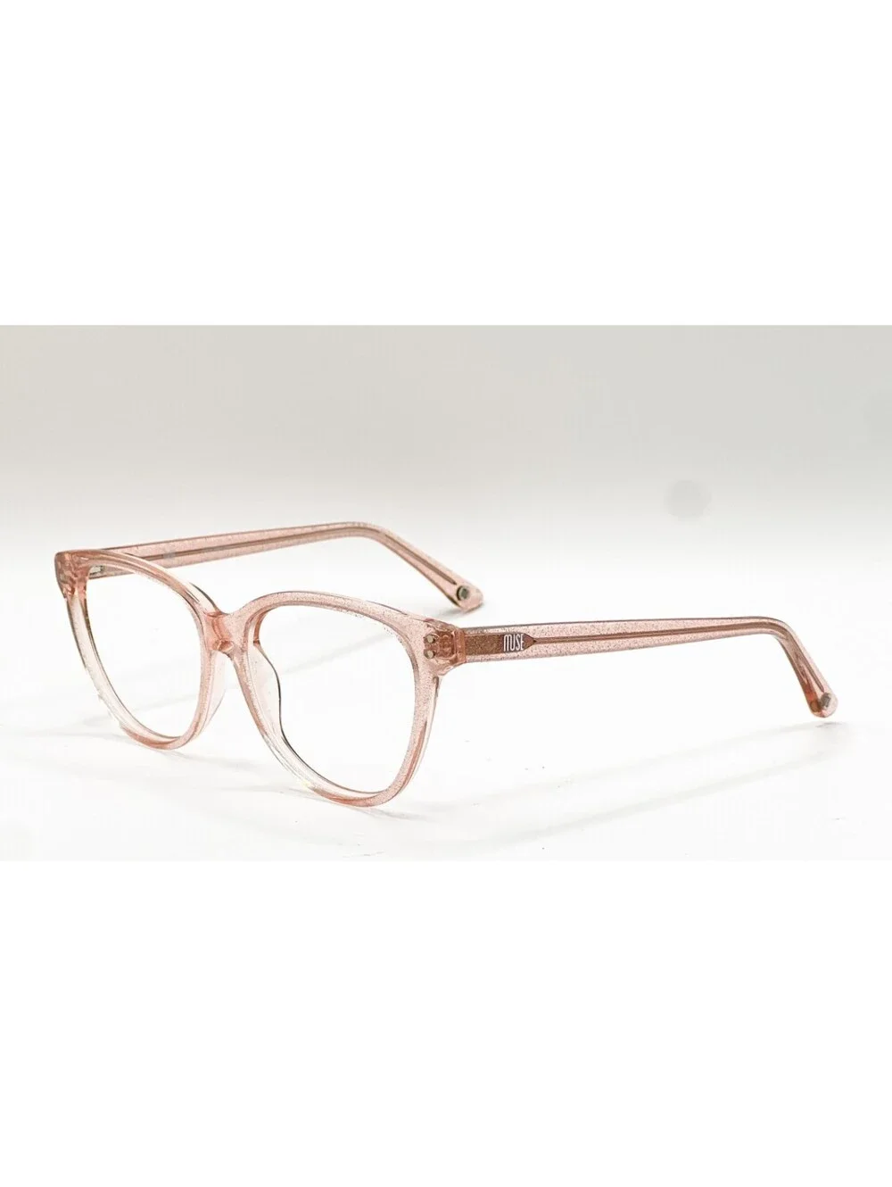 Muse 39-P9470 Pink Glitter Rectangle Authentic Eyeglass Frames 52-14-140